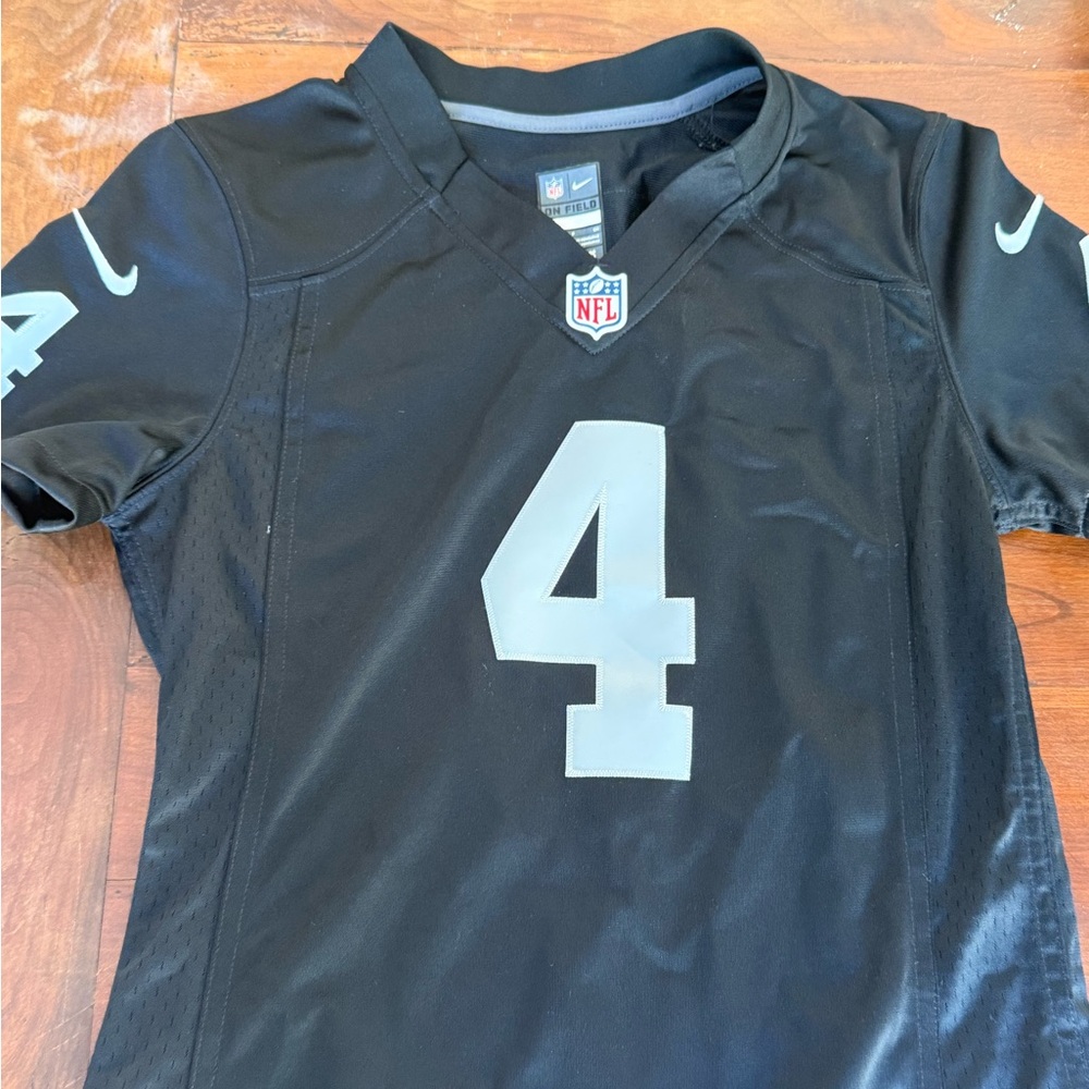 Women’s Derek Carr Black Raiders Jersey SIGNED